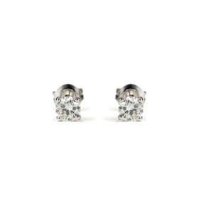 18ct White Gold Diamond Stud Earrings 1.00ct Total